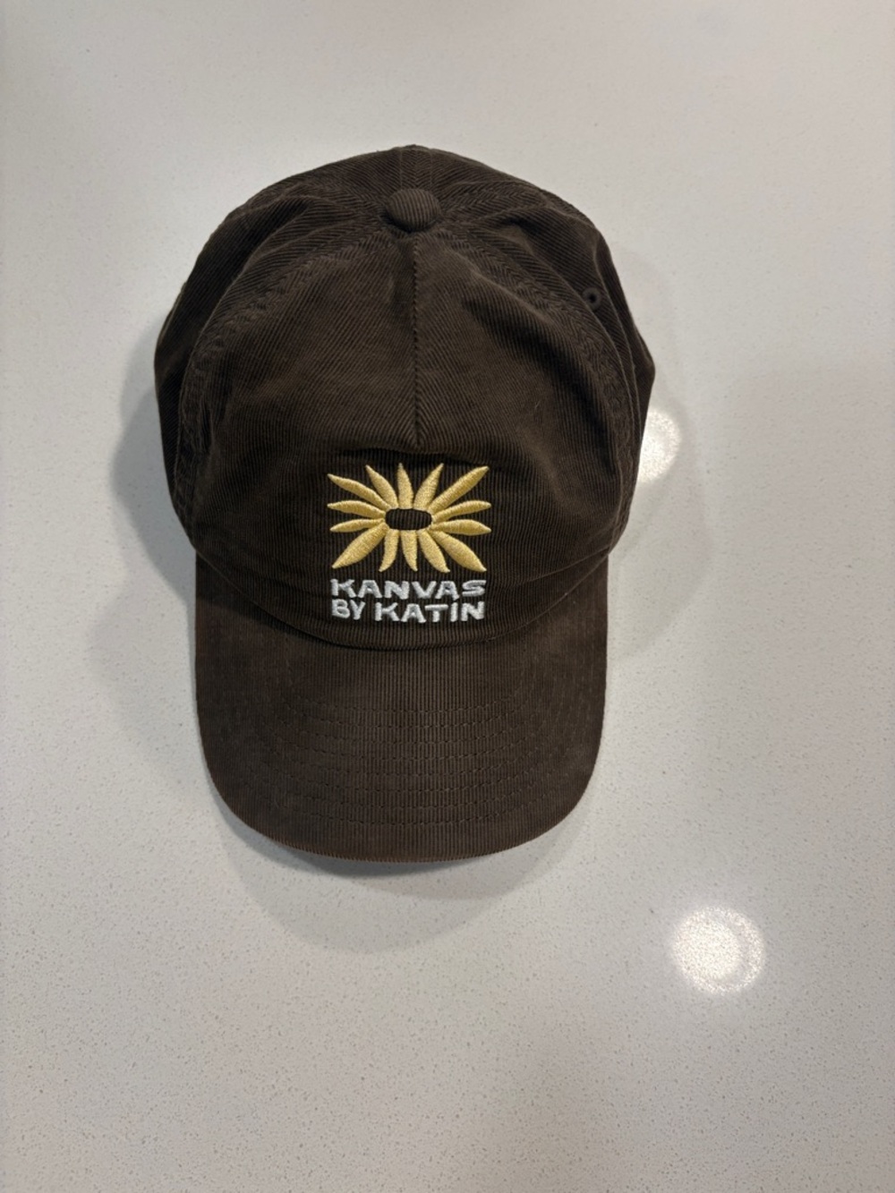 Katin-Men's Brown Cotton Cap with Embroidered Sun Logo